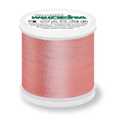 Madeira Rayon 40 machine embroidery thread 1000m spool color 1020 dark peach